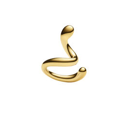 Coil Whirl Ear Cuff Right, guld, Maria Black