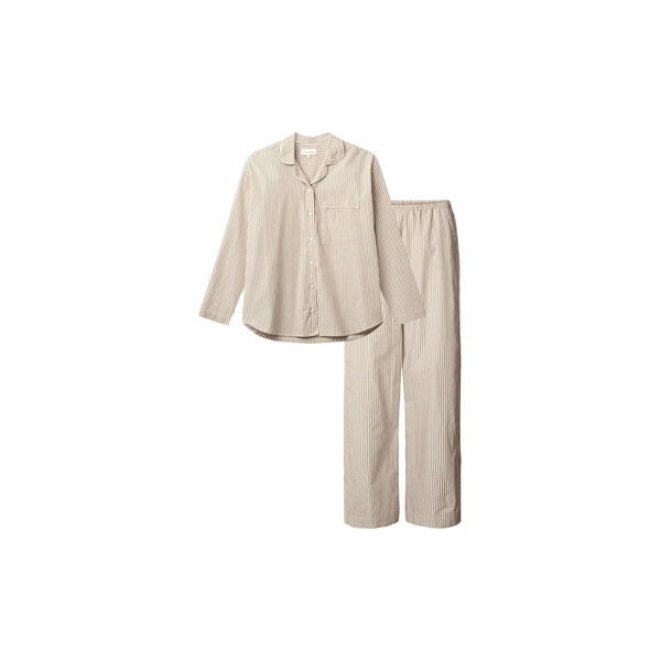 Edith pyjamas, brown beach stripe, Studio Feder