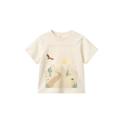 Boys SS Tee w. landscape Print, Copenhagen Colors Organics