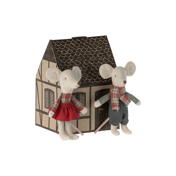 Lillebror og lillesøster vintermus tvillinger, Maileg