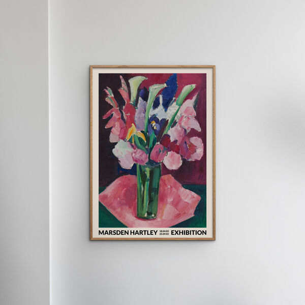 Marsden Hartley - Flower Exhibition, Poster & Frame