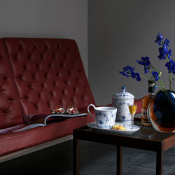 Musselmalet Riflet asiet 23,5 cm, Royal Copenhagen