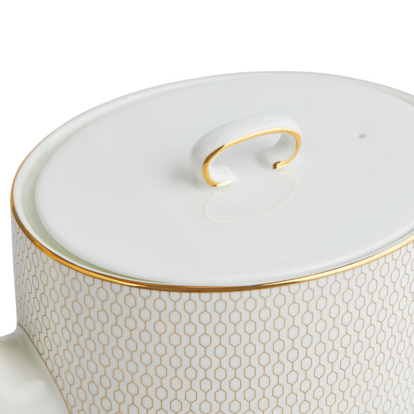 Gio Gold Teapot, Gold/white, Wedgwood