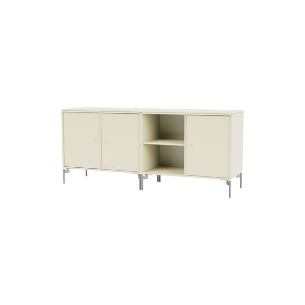 SAVE lav sk&aelig;nk med ben i krom, 150 vanilla, Montana Furniture