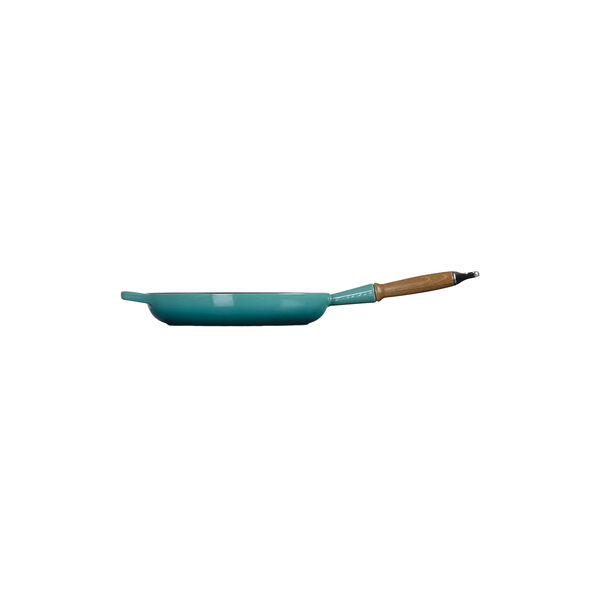 Signature st&oslash;bejern stegepande med tr&aelig;h&aring;ndtag &Oslash; 28 cm, bleu riviera, Le Creuset