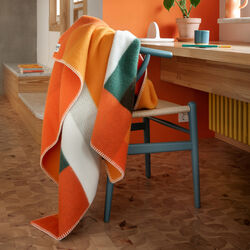 MIKKEL Throw, orange, Røros Tweed