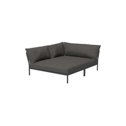 LEVEL2 Cozy venstrevendt loungesofa, Basic dark grey, HOUE