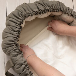 Babynest v&aring;dliggerlagen, moonlight beige, Sebra
