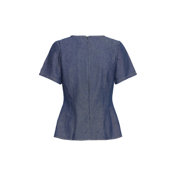 IH Tulle Blouse, denim authentic blue, ICHI