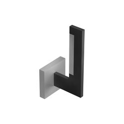 INLAY W1 LINEAR v&aelig;glampe, matt black/satin silver, LIGHT-POINT