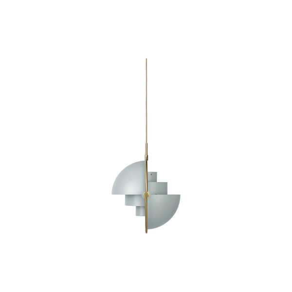 Multi-Lite Pendant, sea grey semi matt/brass Multi-Lite Pendant, sea grey semi matt/brass, GUBI