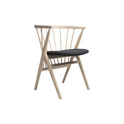 Sibast No 8 spisestol, hvidolieret eg/mørkegrå, Sibast Furniture