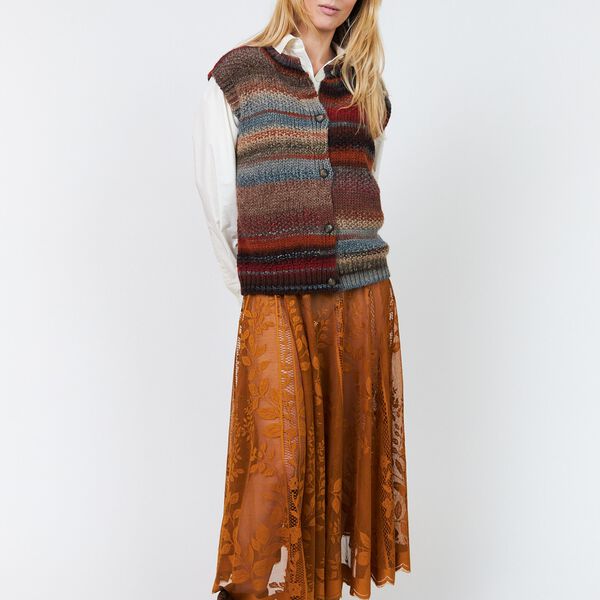 NynneLL Knit Vest SL, rust, Lollys Laundry