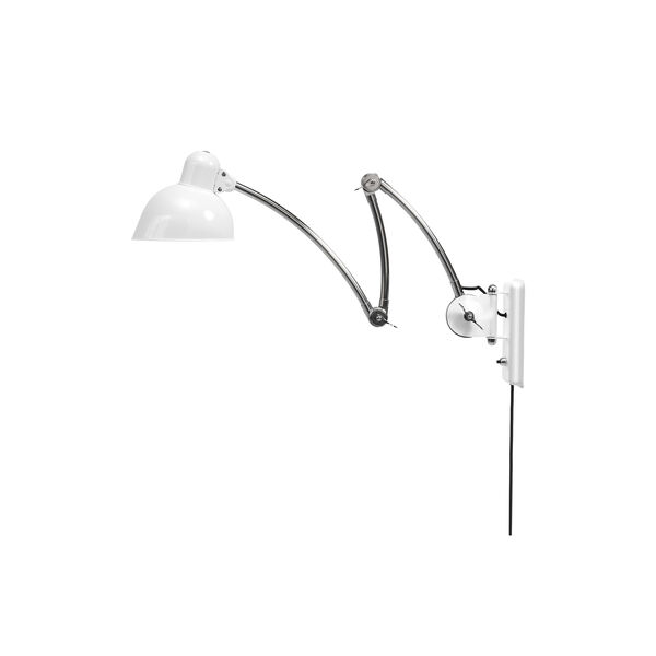 KAISER idell™ 6559-W væglampe, white/chrome KAISER idell™ 6559-W væglampe, white/chrome, Fritz Hansen