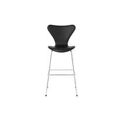 Serie 7™ 3197 forsidepolstret barstol, Essential sort, Fritz Hansen