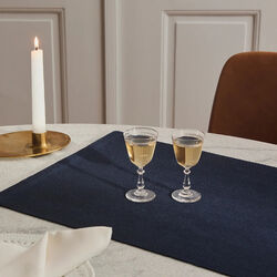 HERRINGBONE dækkeserviet, dark blue HERRINGBONE dækkeserviet, dark blue, Georg Jensen Damask
