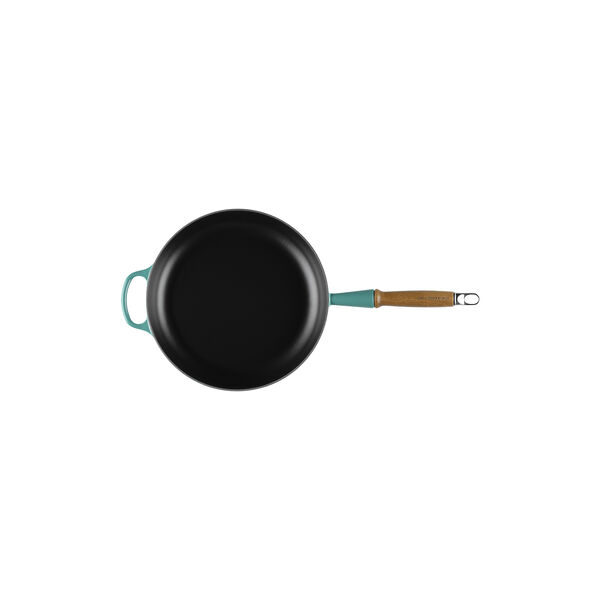 Signature st&oslash;bejern stegepande med tr&aelig;h&aring;ndtag &Oslash; 28 cm, bleu riviera, Le Creuset