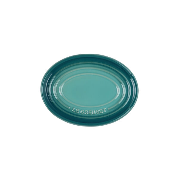 Oval grydeskeholder, bleu riviera, Le Creuset