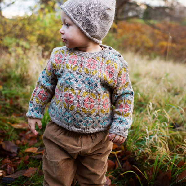 Baby Alpaca Pattern Sweater, multi, Serendipity