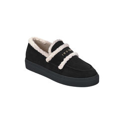 Shearling Loafer, black, INUIKII