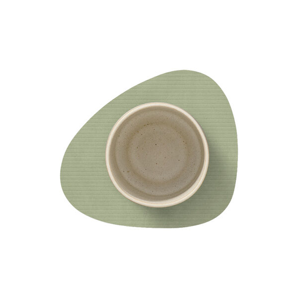 Corduroy glasbrik Curve, olive green, LIND DNA