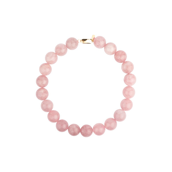 ARCADE FORTUNE CHOKER HALSK&AElig;DE, forgyldt/rosakvarts, House of Vincent