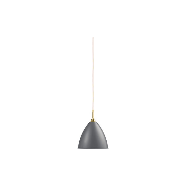 Bestlite BL9 Pendant, grey semi matt/brass, GUBI