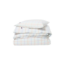 Checked Cotton Percale Bed Set, multi, Lexington