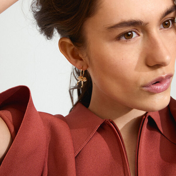 CASSIAN Øreringe, gold plated, Pilgrim