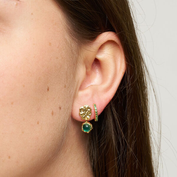 Noora Post Øreringe, rainbow moonstone, Pure by Nat