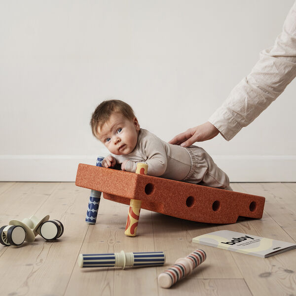 Baby motoriksæt, burnt orange/dusty green, MODU