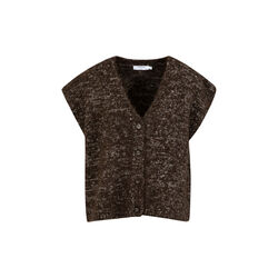 Boxy knit vest, brown mix, Coster Copenhagen