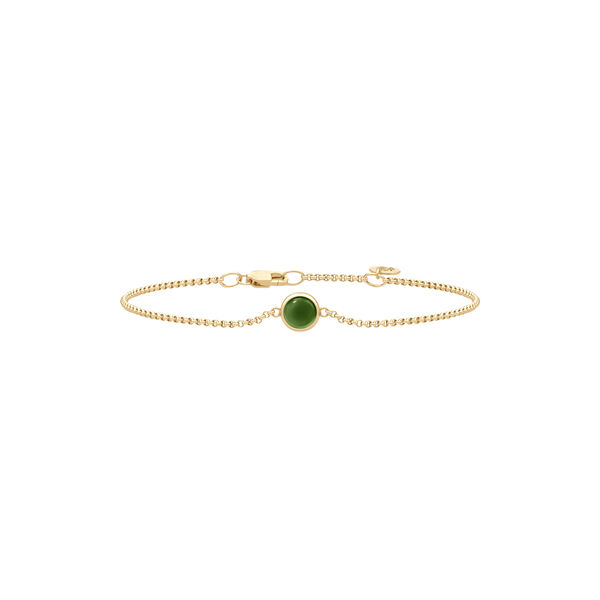 Primini Armb&aring;nd, gold/moss green, Julie Sandlau