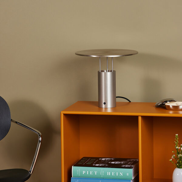 Tempel280 bordlampe, stål, Piet Hein
