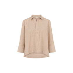 ESHella Blouse GOTS, brown stripe, esmé studios