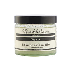 Økologisk saltskrub, neroli & litsea cubeba, Munkholm