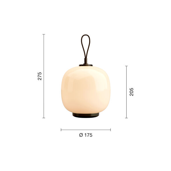 VL45 Radiohus Portable lampe, dusty terracotta, Louis Poulsen