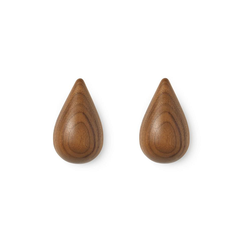 Dropit knage 2 stk., walnut Dropit knage 2 stk., walnut, Normann Copenhagen