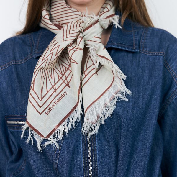 NoorLL Scarf, brown, Lollys Laundry