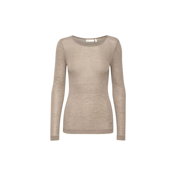 FangIW T-Shirt LS, oatmeal melange, InWear