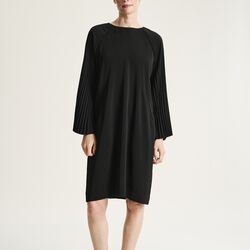 Yume kjole med pliss&eacute; detalje, black, BITTE KAI RAND