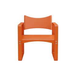 270 F loungestol, orange red, Verpan