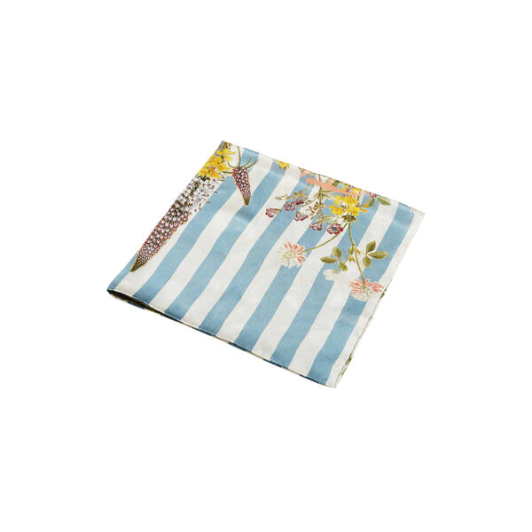 Striped Flower Meadow silketørklæde, Flora Danica Denmark