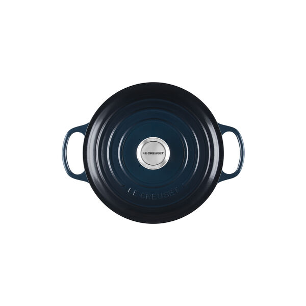 Signature rund st&oslash;bejernsgryde &Oslash; 24 cm, nuit, Le Creuset