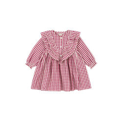 Kim Dress, sangria/butter check, Konges Sløjd