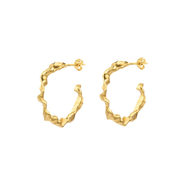 SHAMAN HOOP ØRERINGE L, forgyldt, House of Vincent