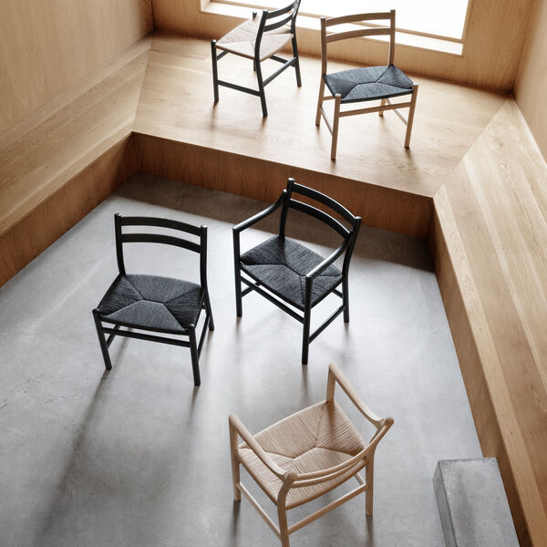 CH46 spisebordsstol, sæbebehandlet eg/natur, Carl Hansen & Søn