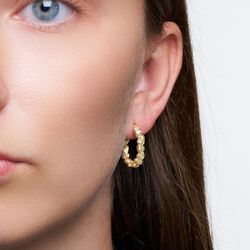 Gretha hoops Large, forgyldt, Pure by Nat