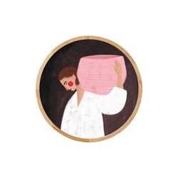 The Woman with the Pink Basket, Papirværk