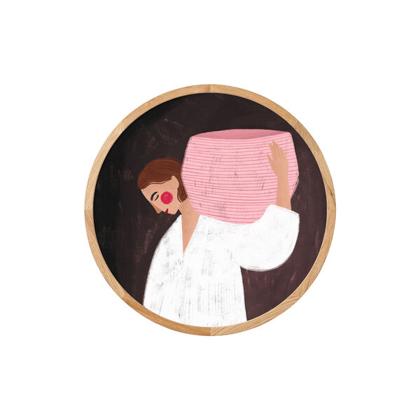 The Woman with the Pink Basket, Papirværk